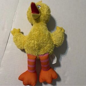Kohl's Yellow Plush Duck with Orange and Pink Striped Legs